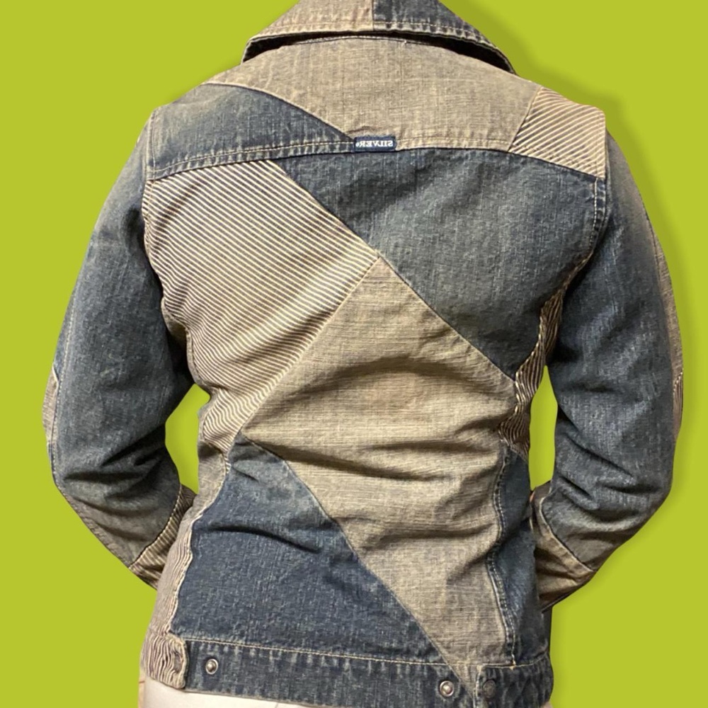 Patchwork Denim Jacket - image 2